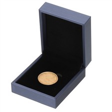 Coin Display Box, Coin Presentation Display Box Square Fit 29mm Coin, Blue