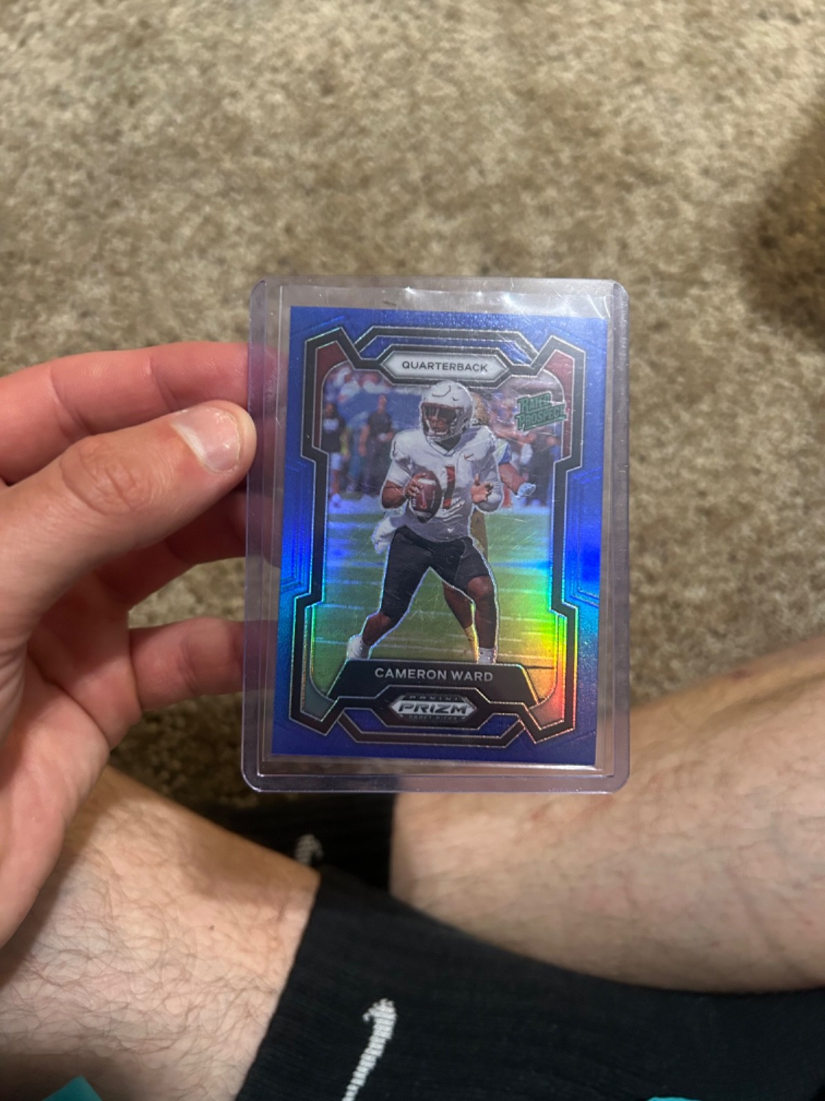 2024 Panini Prizm Draft Picks - Rated Prospect Cameron Ward #199 Blue Prizm /199