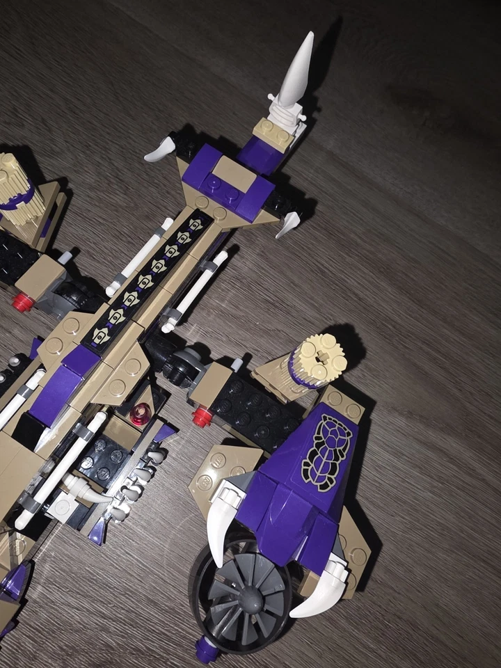 LEGO Ninjago Vehículo Helicóptero Serpiente Bronceado/Púrpura Preconstruido -... Foto 4 de 4