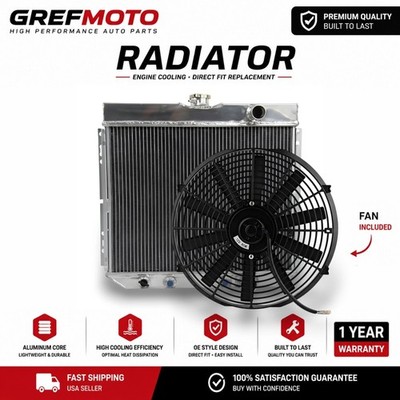 3Row Aluminum Radiator+14'' Fan 1963-1969 Ford Fairlane Comet Mustang I6 V8