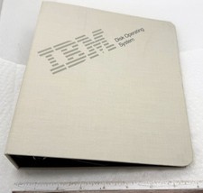 Vintage IBM Computer Disk Operating System Binder from 1980's