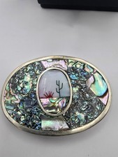 Inlaid Abalone Mother Of Pearl Shell Enamel B...