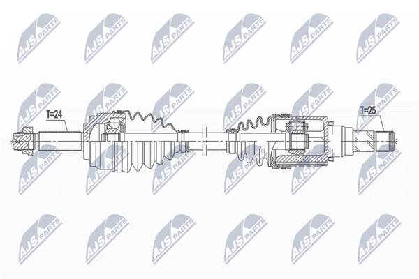 NTY NPW-MS-063 Antriebswelle Vorne Links FüR Mitsubishi-image