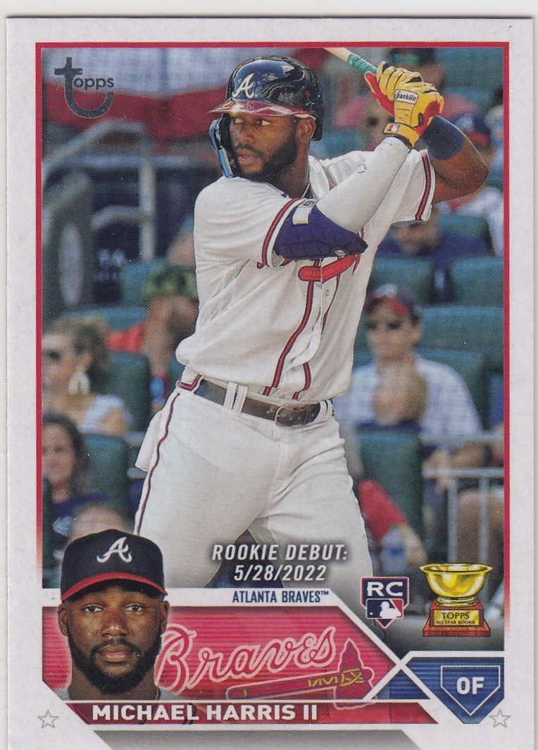 2023 Topps Update MICHAEL HARRIS II Vintage Stock #US225 62/99 Braves Rookie