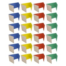18” x 48” Assorted Color Study Carrel Red Green Blue Yellow Privacy Boards