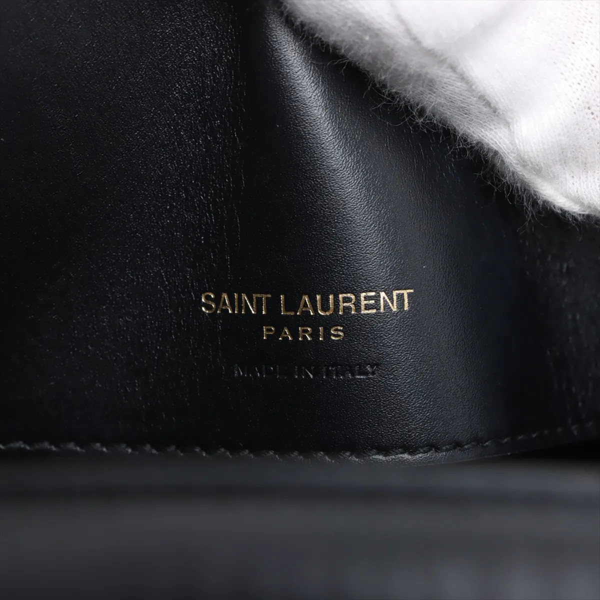 Saint Laurent Paris LE 37 Leather 2 Way Shoulder Bag Black 742828 thumbnail 10