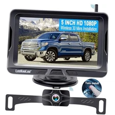 Wireless Backup Camera Ease Install - Color Image HD 1080P 5 Inch Monitor 