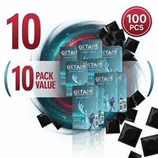 GETANE 100pcs Ultra Thin Condoms, Ultra Sensitive Natural Feel, Individually Wra