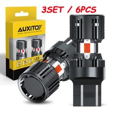 Auxito 4kp8 Series 7443 Red 7440 Wy21w Led Turn Signal Tail Parking Light Bulbs