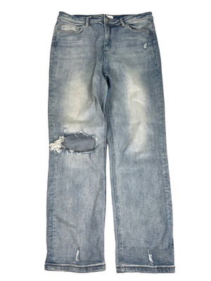 Vervet Flying Monkey Women's Light Wash Ripped Ankle Skinny High Rise Jeans - 31