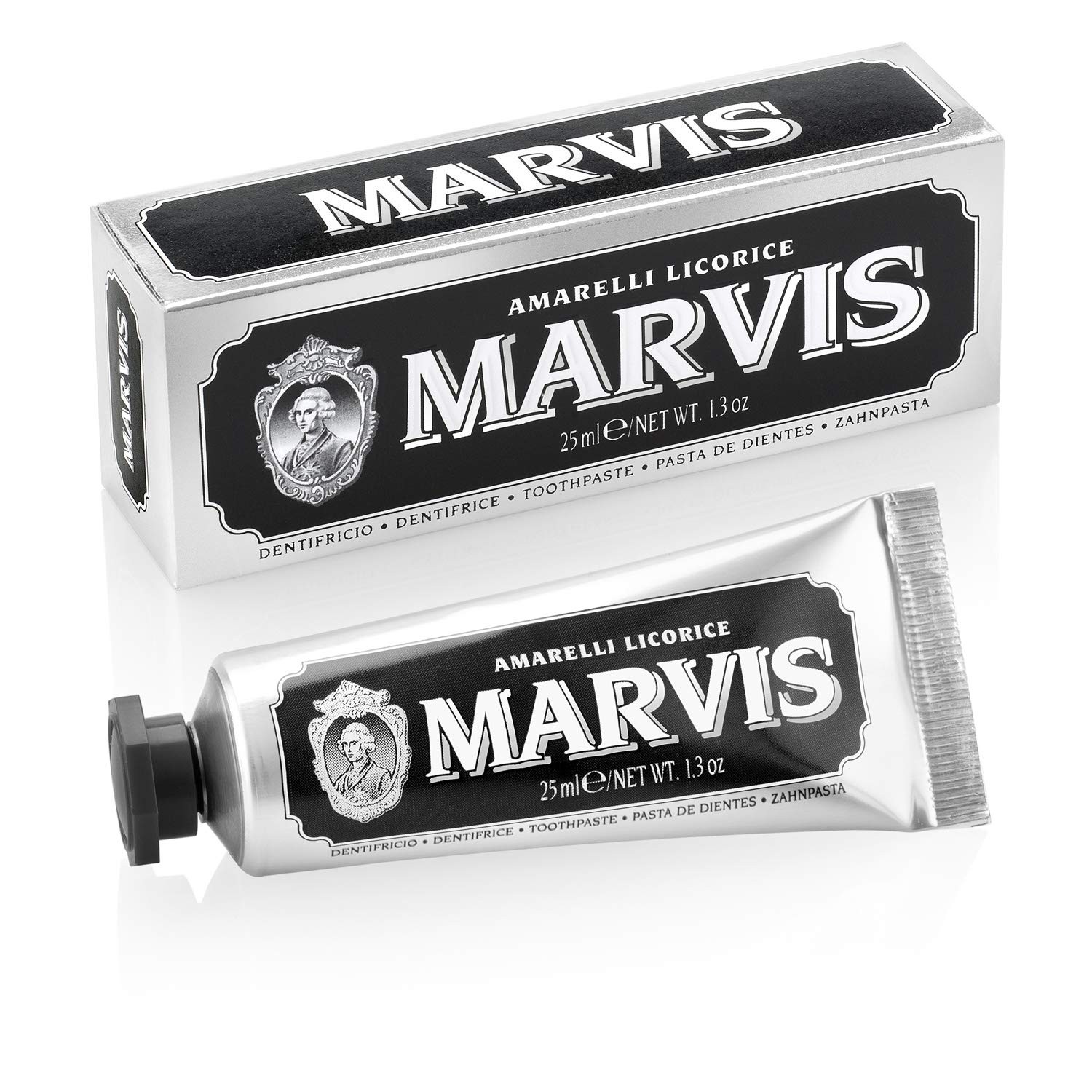 Marvis Amarelli Licorice Travel Size Toothpaste, 1 x 25 ml - Image 2