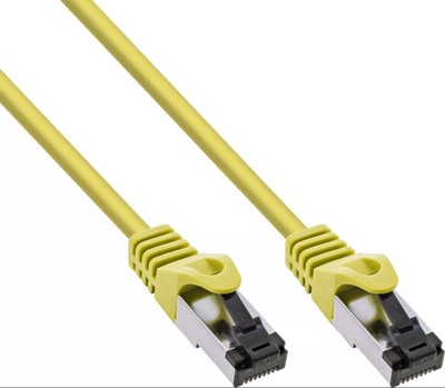 10 X InLine  Patchkabel S/FTP (PiMf) Cat.8.1 2000MHz halogenfrei Kupfer gelb 5m