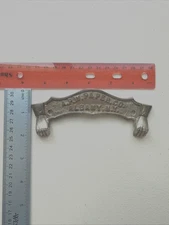 Vintage 1884 Cast Iron Toilet Paper name plate – EPW Paper Co. Albany NY