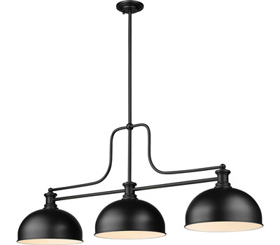 Z-Lite 725-3MB-D13MB Melange Pendant, 3-Light 300 Total Watts, Matte Black