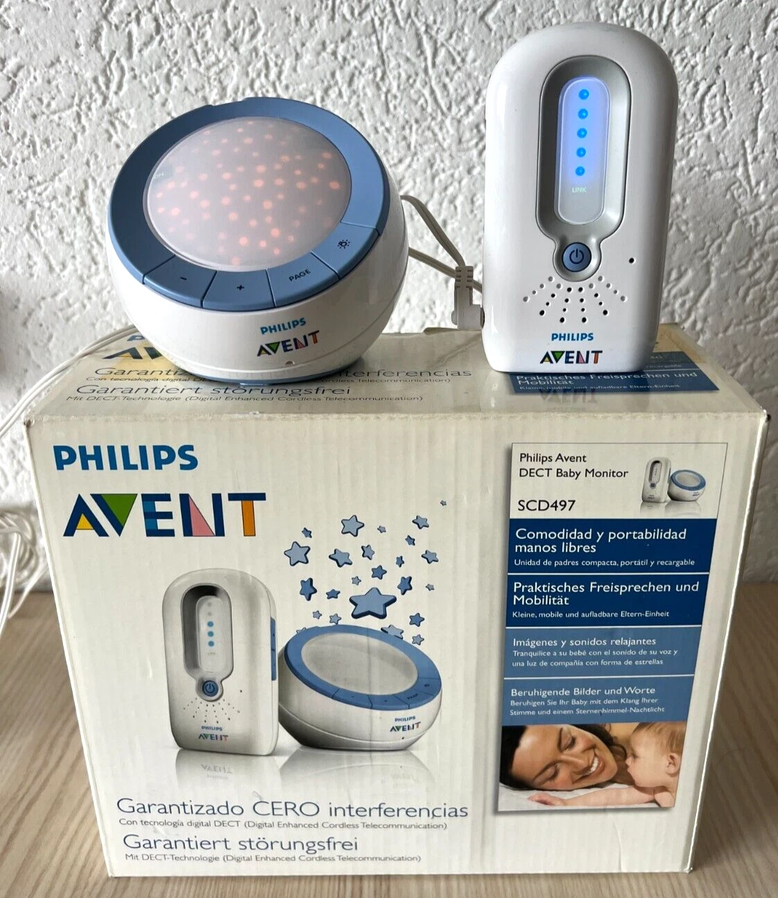 PHILIPS AVENT DECT BABY MONITOR SCD 497 Baby Monitor Listening Baby Audio Monitor