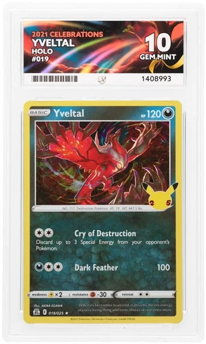 Yveltal 019 ACE graded card