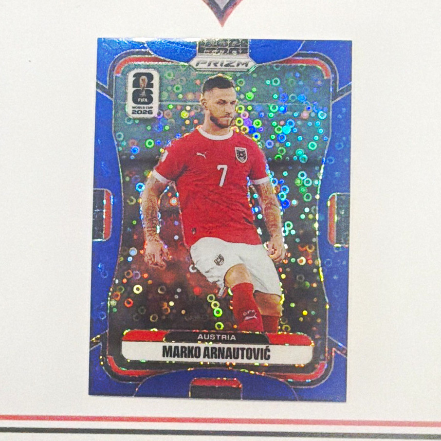 Panini Prizm 2026 FIFA World Cup Marko Arnautović Austria Blue Disco #149 38/49