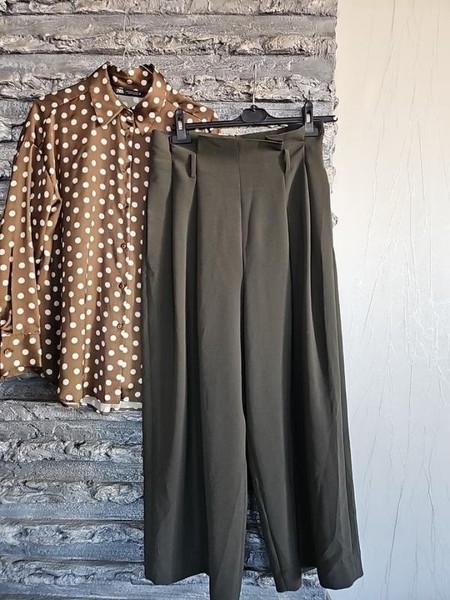 Women COS Trousers Khaki 38 / M / 46 #6PK8