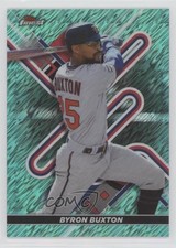 2022 Topps Finest Aqua Shimmer Refractor 8/175 Byron Buxton #68 11qy