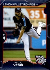 2025 Nick Vespi Choice Minor League Rookie Phillies Lehigh Valley Ironpigs