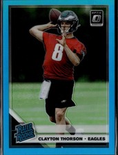 2019 Donruss Optic #200 Clayton Thorson Aqua #/299