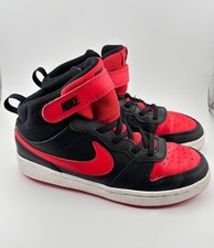 Nike Kids Court "Borough" Mid 2 Size 3Y Black/University Red/White