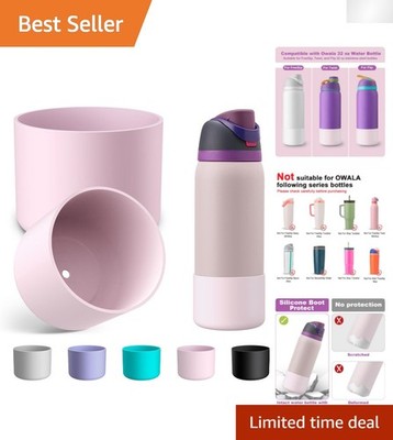 Protective Silicone Sleeve for Owala Bottles, Anti-Slip & Dishwasher Safe, 2PCS