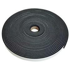 Manufacturer Varies Foam Tape, 7/16" Thick, Rubber Foam, Black 10L931