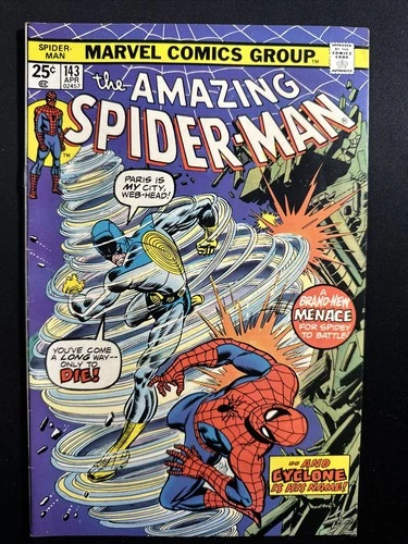 Amazing Spider-Man #143 1975 Marvel Comics Bronze Age 1st Print Fine/VF