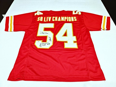 #ad #ad Frank Clark Kansas City Chiefs Triple Autographed Signed Jersey JSA Certified $77.77