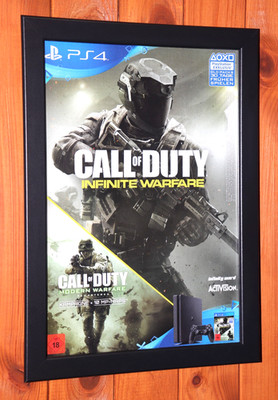 Call of Duty Infinite Warfare PS4 Rare Promo Small Poster / Ad Page Framed