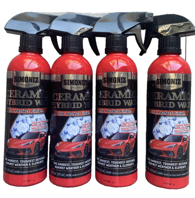 #ad Simoniz Ceramic Hybrid Wax 16oz 4 Pk Super Hard Perfect Finish Car Spray Sealant $49.95