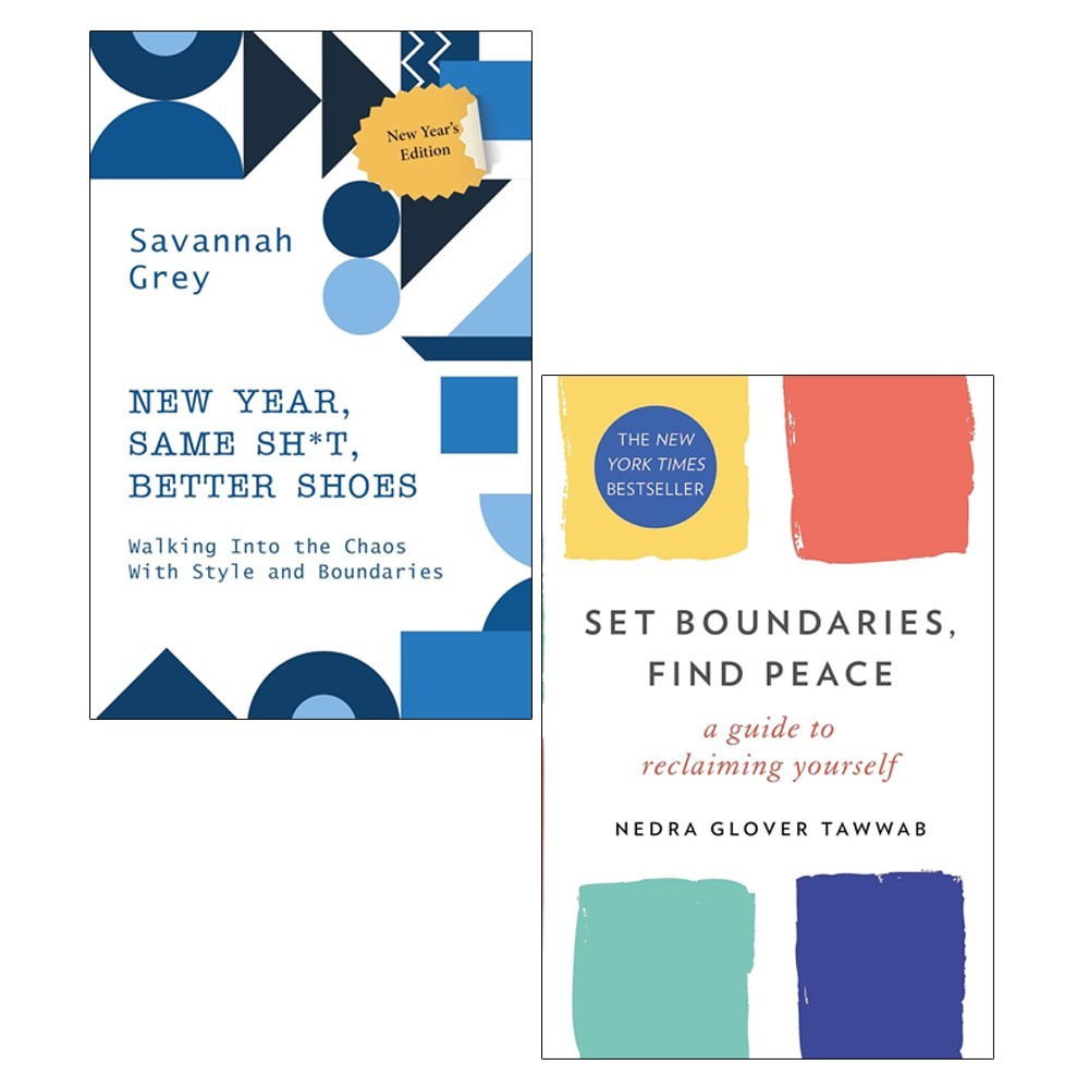 NEW YEAR, SAME SH*T, BETTER SHOES ,Set Boundaries, Find Peace 2 Books Set