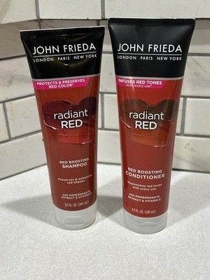 John Frieda RADIANT RED Boosting Shampoo & Conditioner Set 8.3 Fl. Oz. NEW
