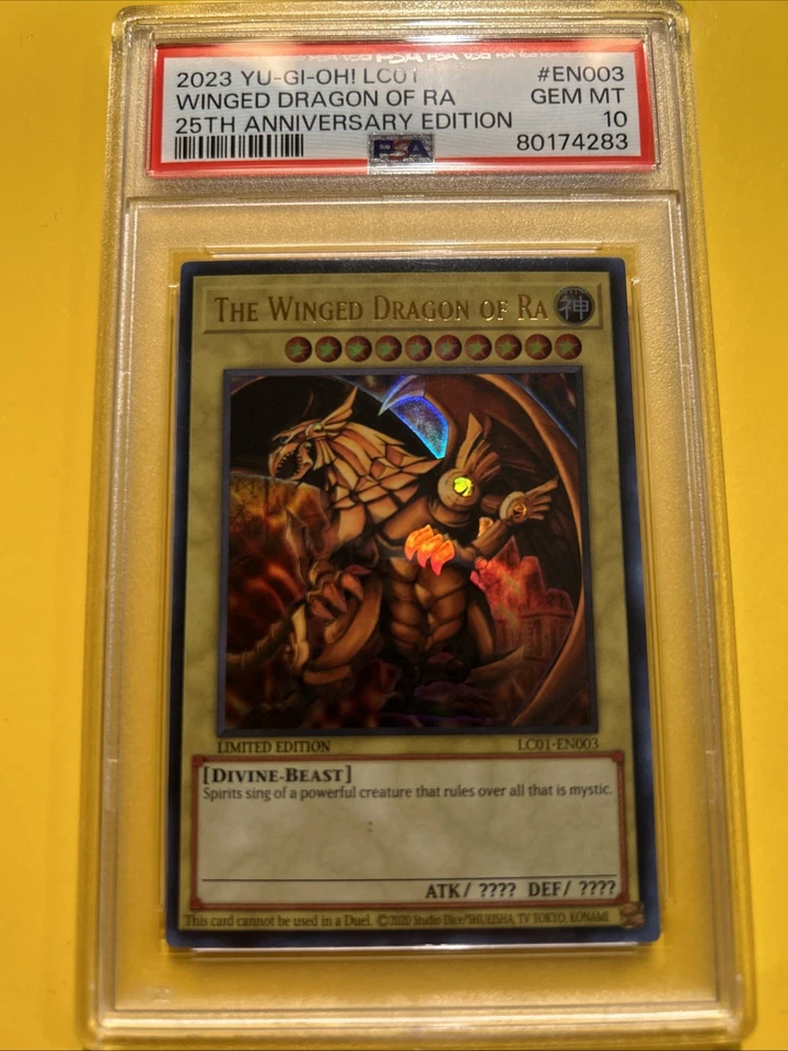 YuGiOh THE WINGED DRAGON OF RA #LC01-EN003🔥PSA 10🔥LIMITED ED-2023 ULTRA RARE - Image 2 of 4
