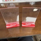Lot of 2 Vintage Coca Cola Coke Tabletop Menu Holders Displays Plastic.