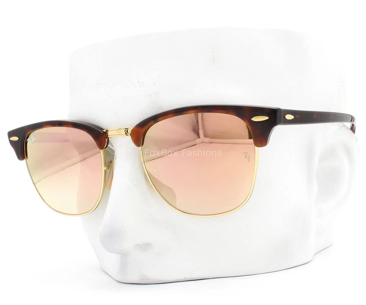 Ray-Ban Clubmaster Brown Brown Sunglasses for Men for sale | eBay
