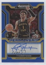 2022-23 Prizm Draft Picks College Penmanship Blue 82/149 Tyson Etienne Auto z1r