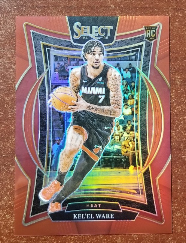 Kel'El Ware 2024-25 Panini Select #66 Red Prizm Concourse Level Rookie RC /199