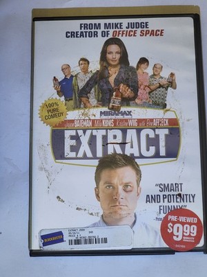 Extract (DVD, 2009) Mike Judge, Jason Bateman, Mila Kunis, Ben Affleck Comedy