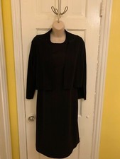 Calvin Klein Women's Lined Dress w/ Sweater- Black- sz 6