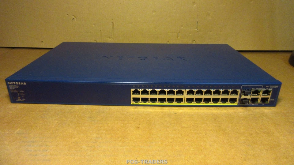 Netgear FS728TP V2H1 24-Port PoE 10/100 + 2x SFP Ports Smart switch NO RM EARS