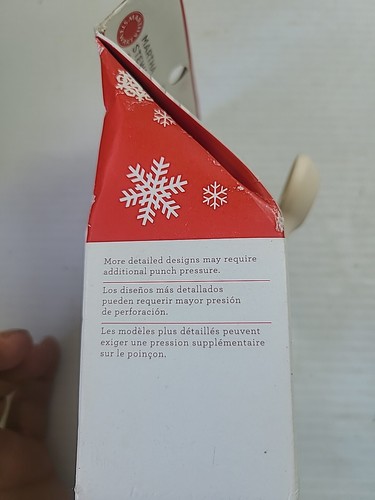 Vellopa copo de nieve descontinuado Martha Stewart Crafts borde profundo Navidad - Imagen 5 de 6