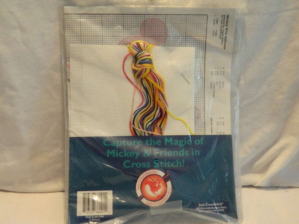 C-25 NEW MICKEY UNLIMITED COUNTED CROSS-STITCH KIT “MICKEY WITH BALLOONS” - Image 4 of 4