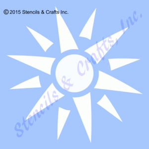 5 sun stencil western