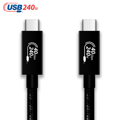 IF-CERTIFIED USB 4 Cable (1m) 40Gb/s - 240W- USB-C for Apple Thunderbolt USB-C