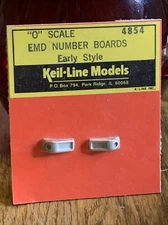 Keil Line O Gauge 4854 EMD Early Style Number Boards