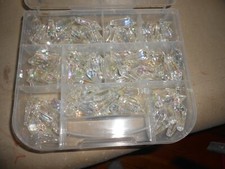 Clear AB Acrylic Beads Faceted Tear Drop 32mm
