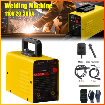 110V 300AMP Mini IGBT ARC Welding Machine Inverter DC MMA Electric Welder Stick
