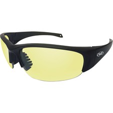 Global Vision Eyedol Motorcycle Safety Sunglasses Black Frames  Yellow Lenses